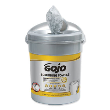GOJO® Scrubbing Towels, Hand Cleaning, Silver-yellow, 10 1-2 X 12, 72-bucket freeshipping - TVN Wholesale